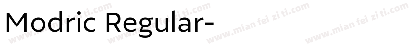 Modric Regular字体转换